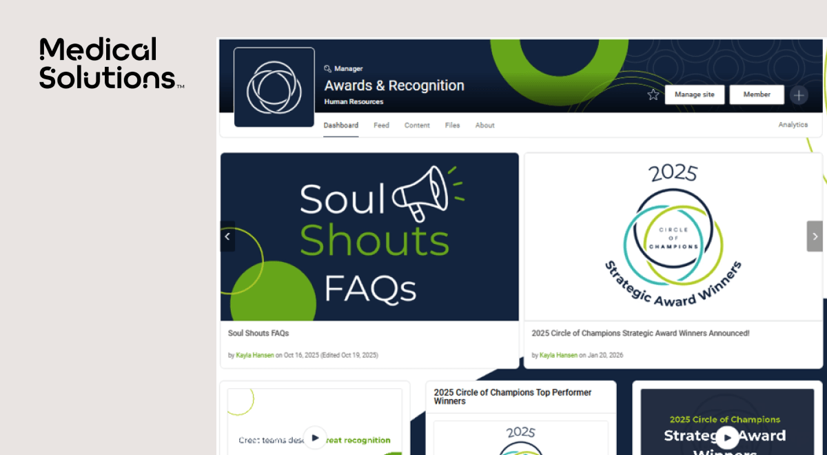 2026 Simpplr most effective for recognizing employees winner: Medical Solutions Group (MSG)