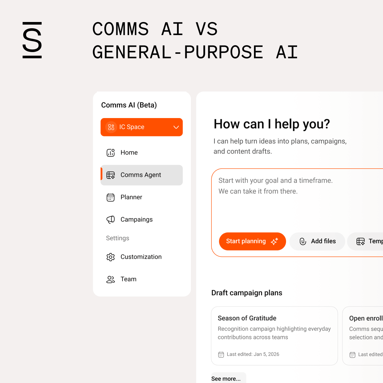 Simpplr | Comms AI vs General-Purpose AI