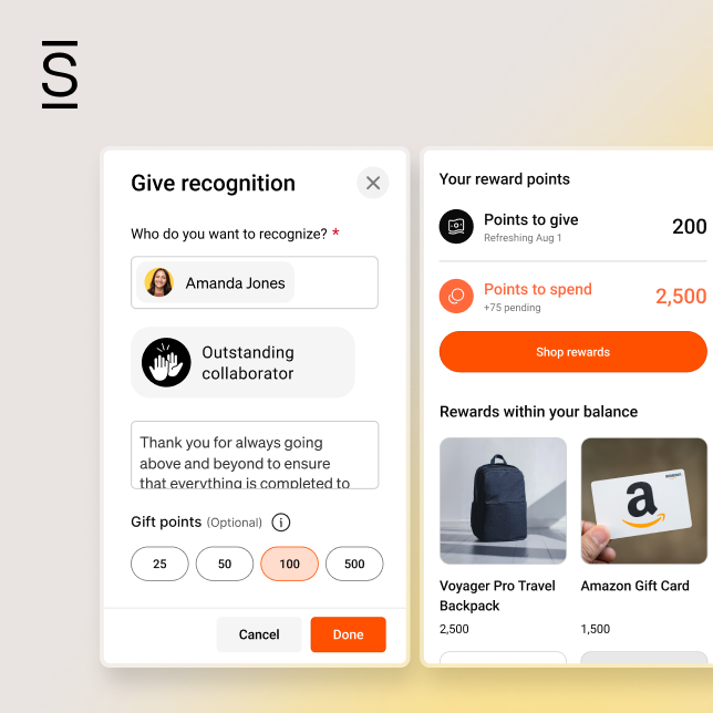 Simpplr Rewards Store 2026 integrated into the employee experience, connecting recognition with rewards and redemption