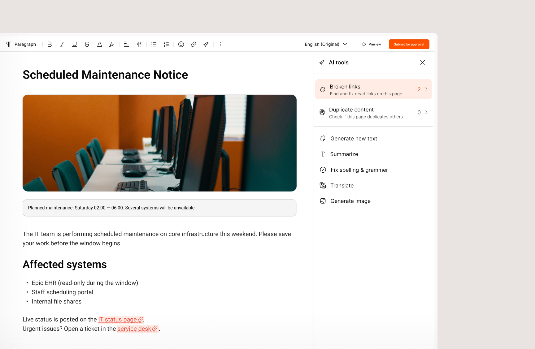 Gartner appreciates Simpplr's AI innovations in employee communications and content governance.